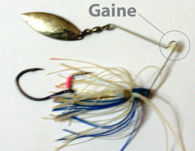 spinner_chance_gaine Un spinnerbait avec un hameçon chance